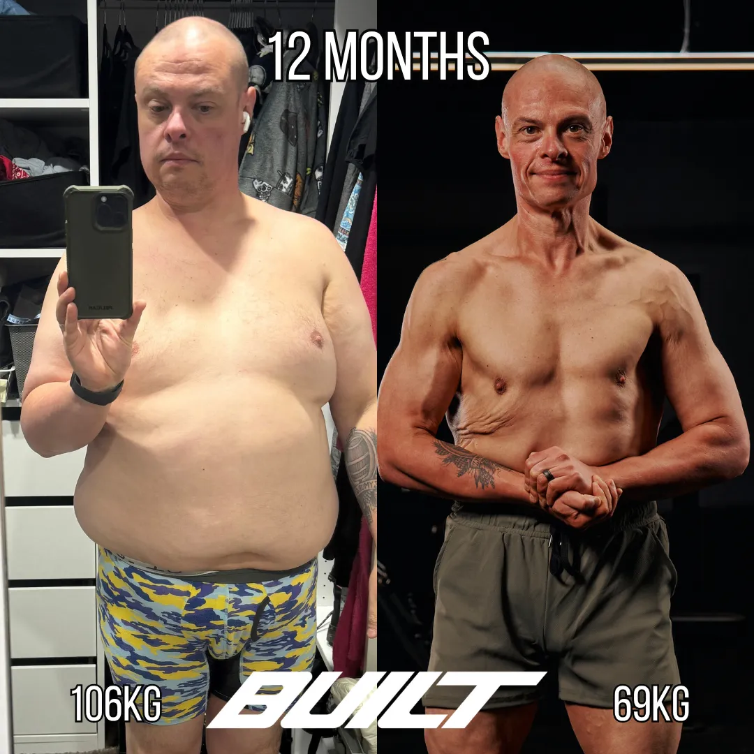 Brendan — before and after